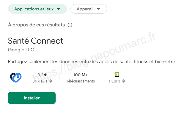 playstore_sante_connect